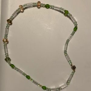 green beaded chokers